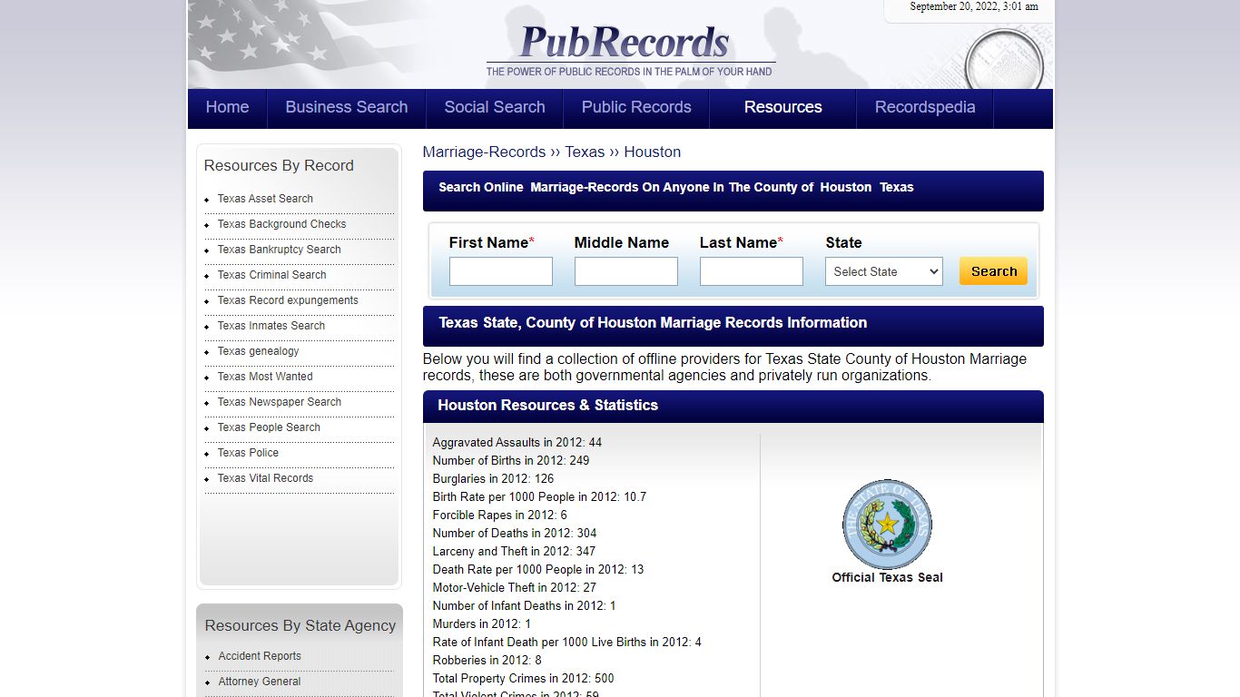 Houston County, Texas Marriage Records